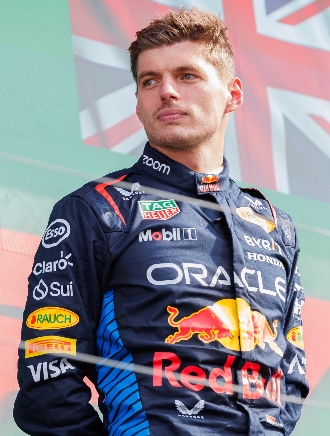Max Verstappen in Red Bull Racing colours