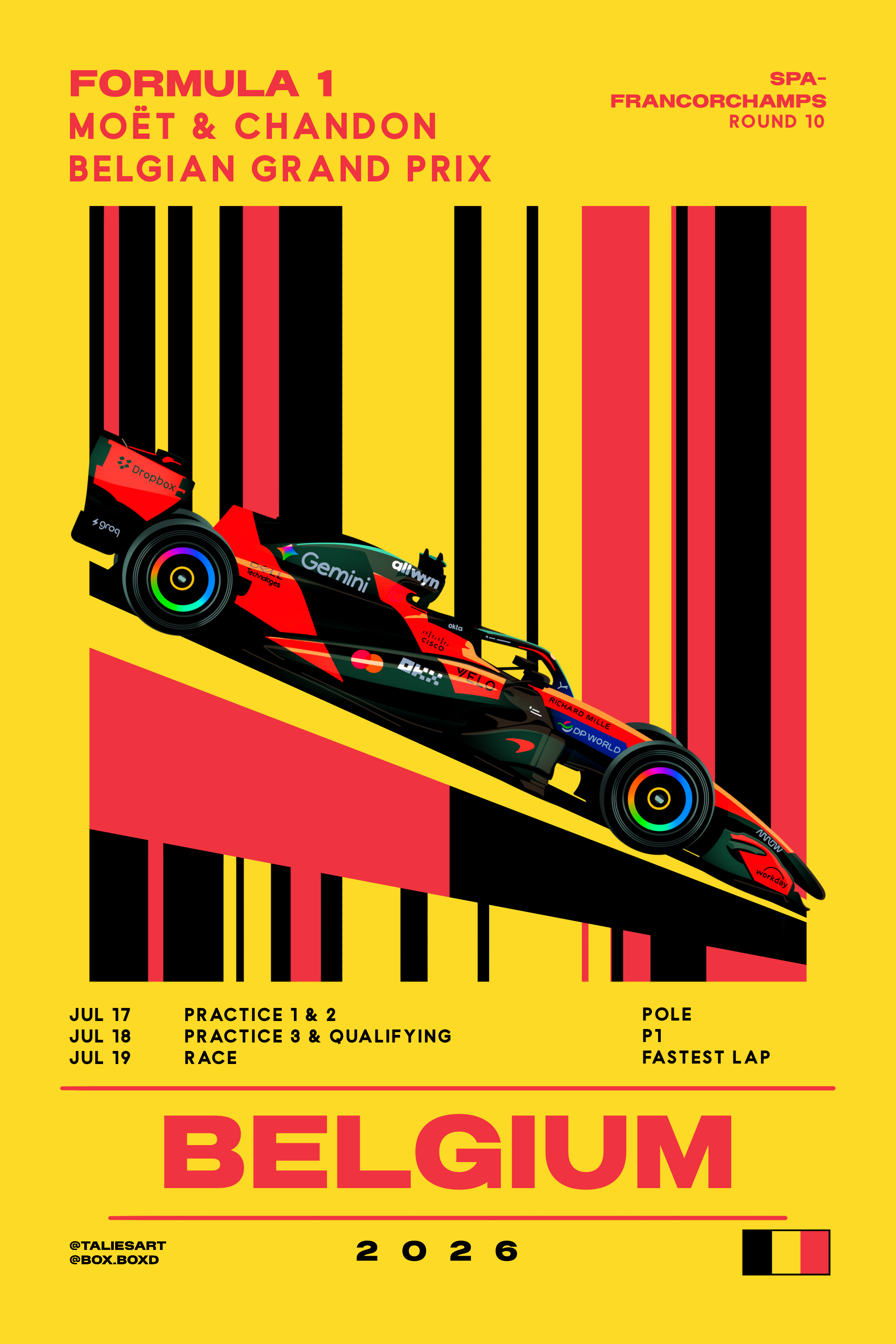 Belgian Grand Prix poster