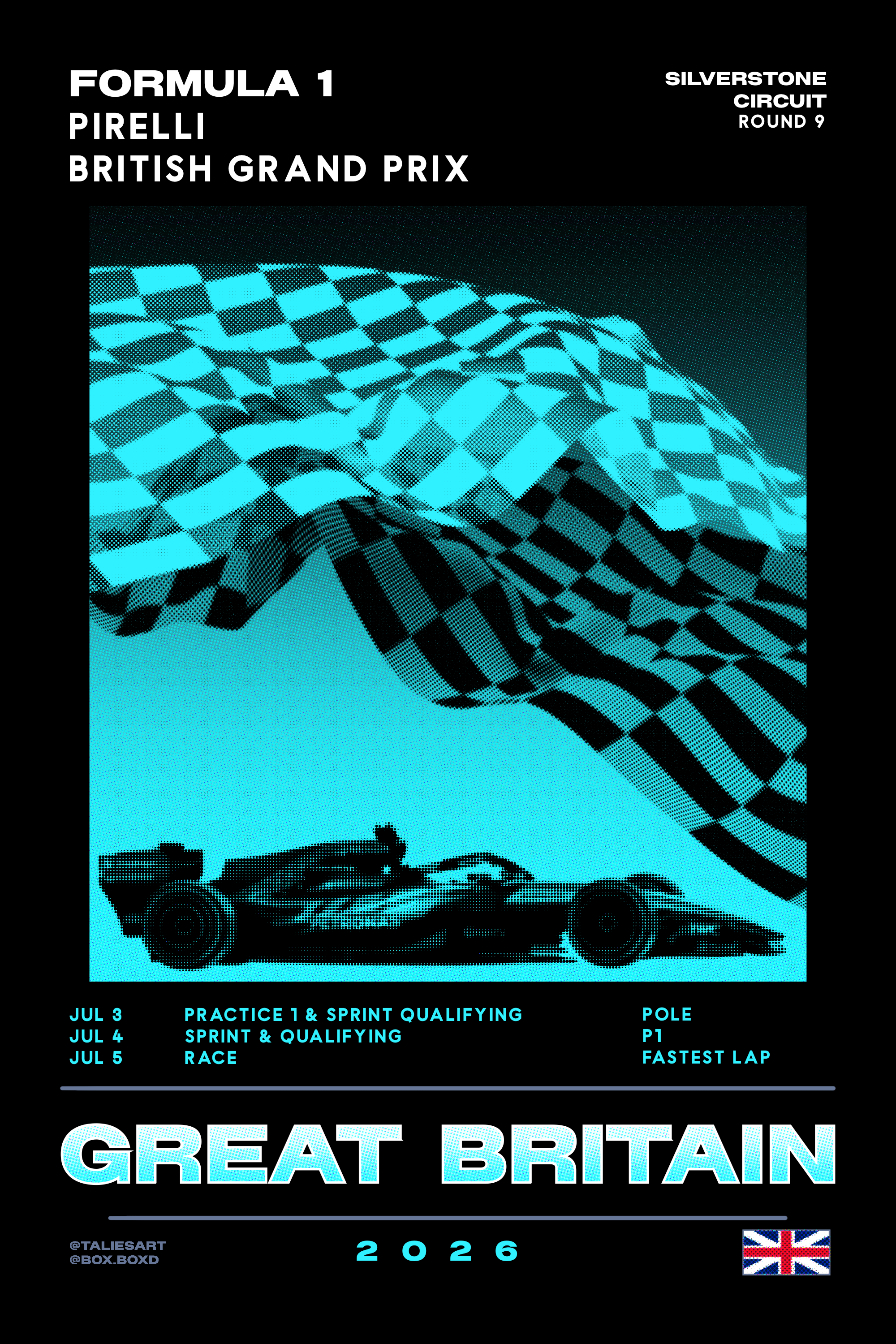 British Grand Prix poster