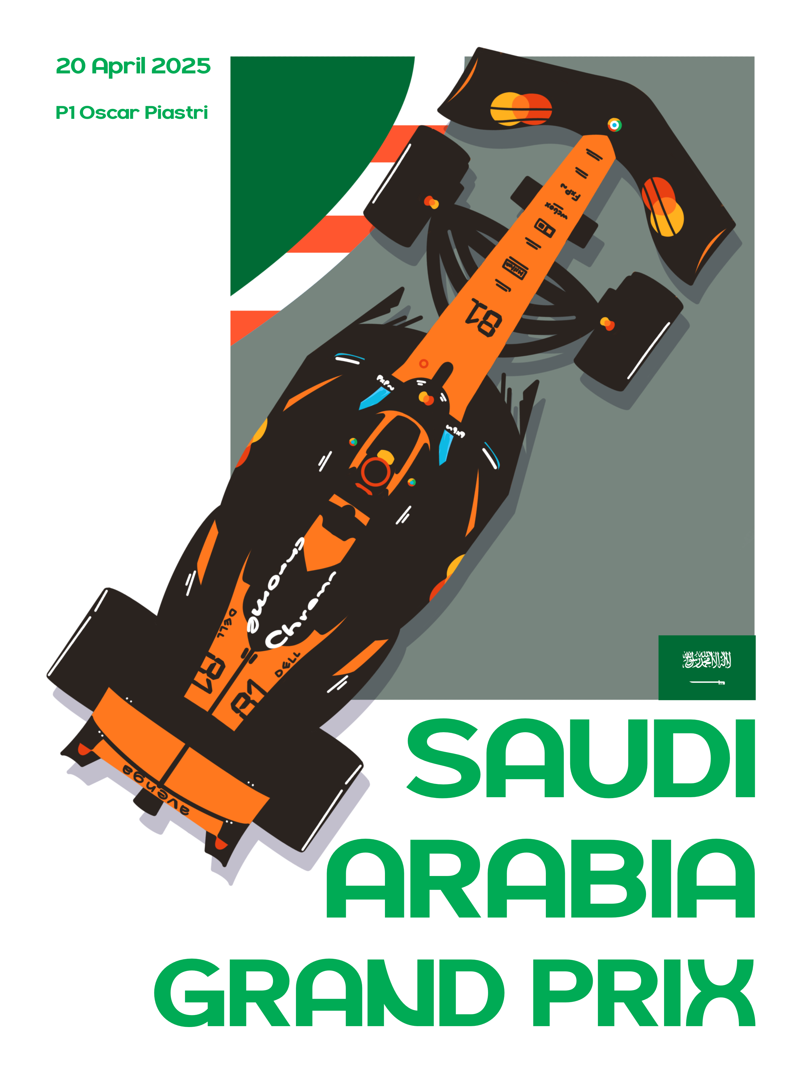 Saudi Arabian Grand Prix poster