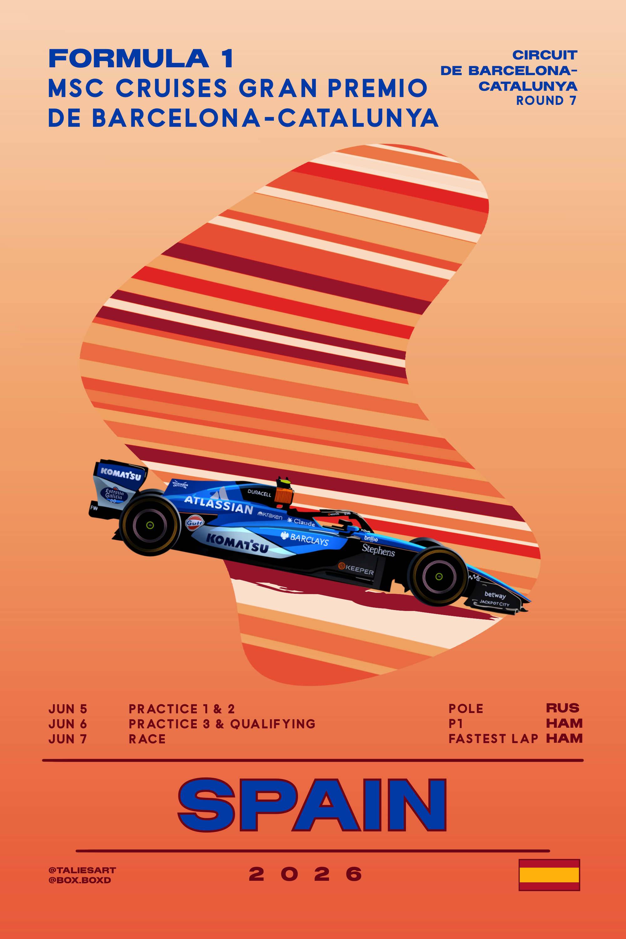 Barcelona Grand Prix poster